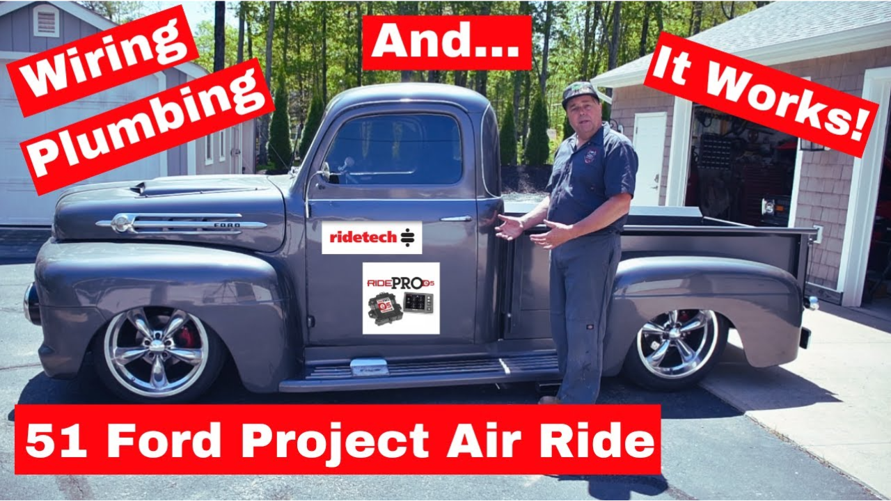 Watch How We Transform a 51 Ford with Air Ride Plumbing and Electrical!