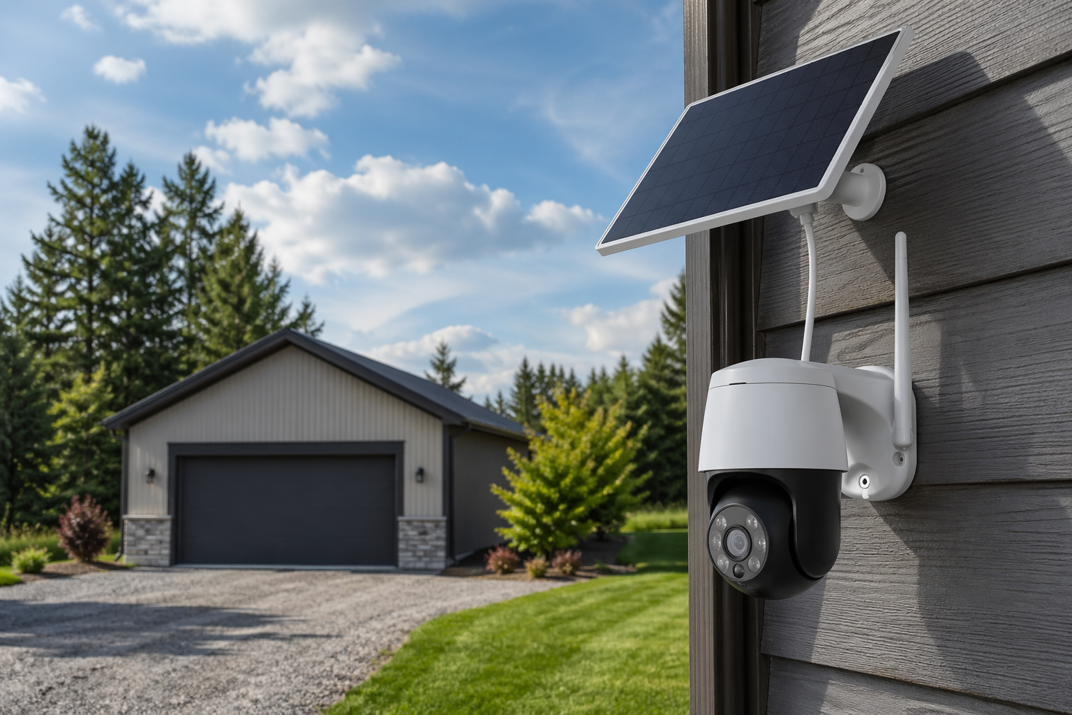 Best Solar Security Camera for Detached Garage or Driveway