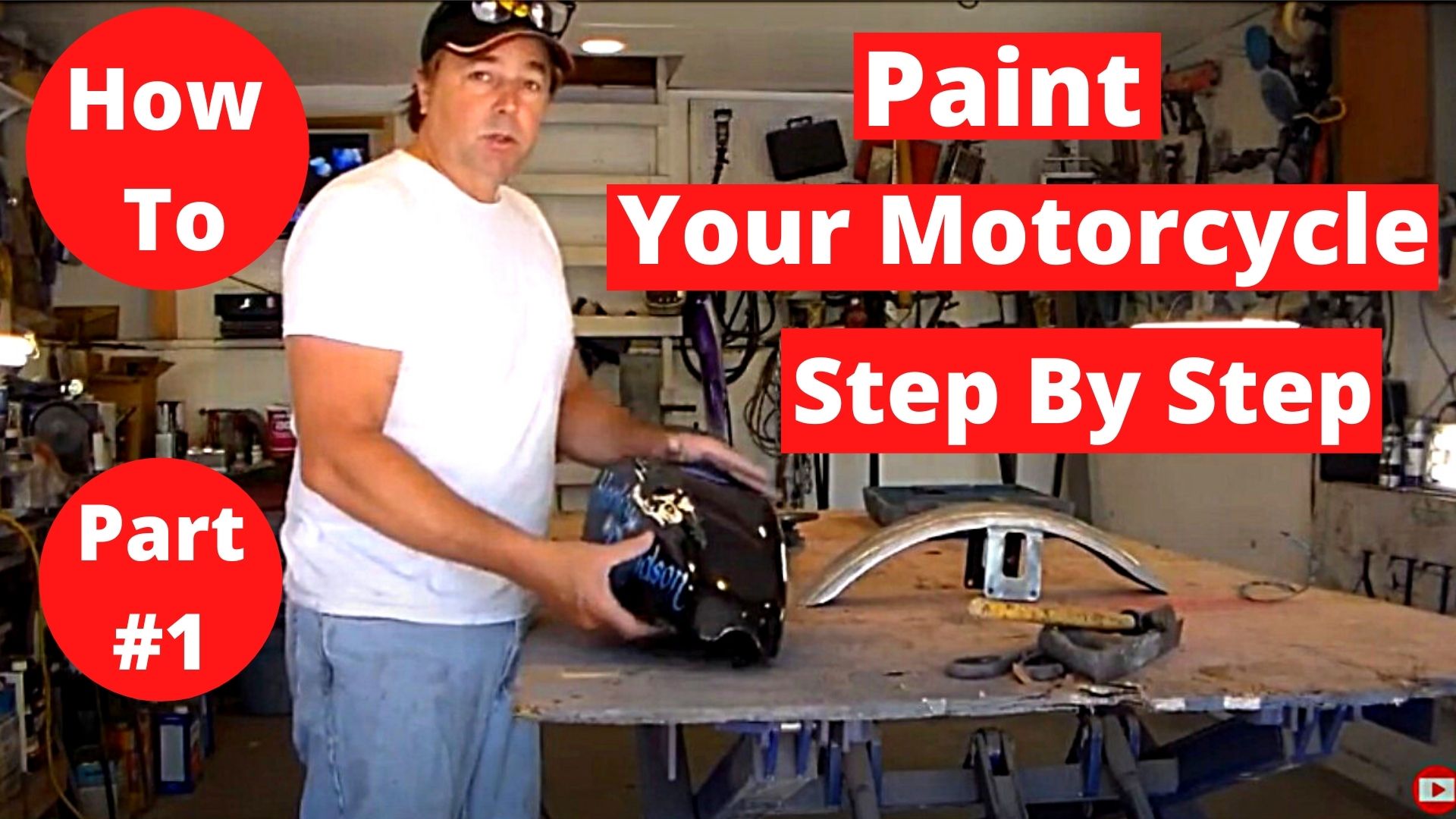 How To Paint Your Motorcycle Tank & Fenders Step By Step Part#1