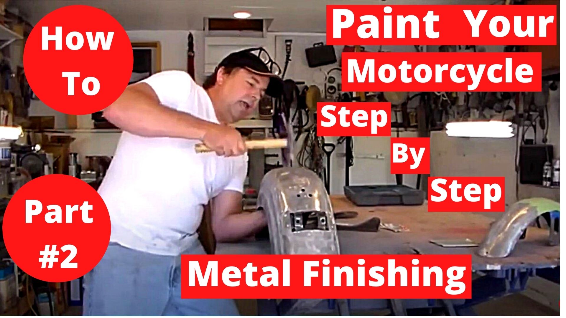 How To Paint Your Motorcycle Step By Step Part #2 Metal Finishing