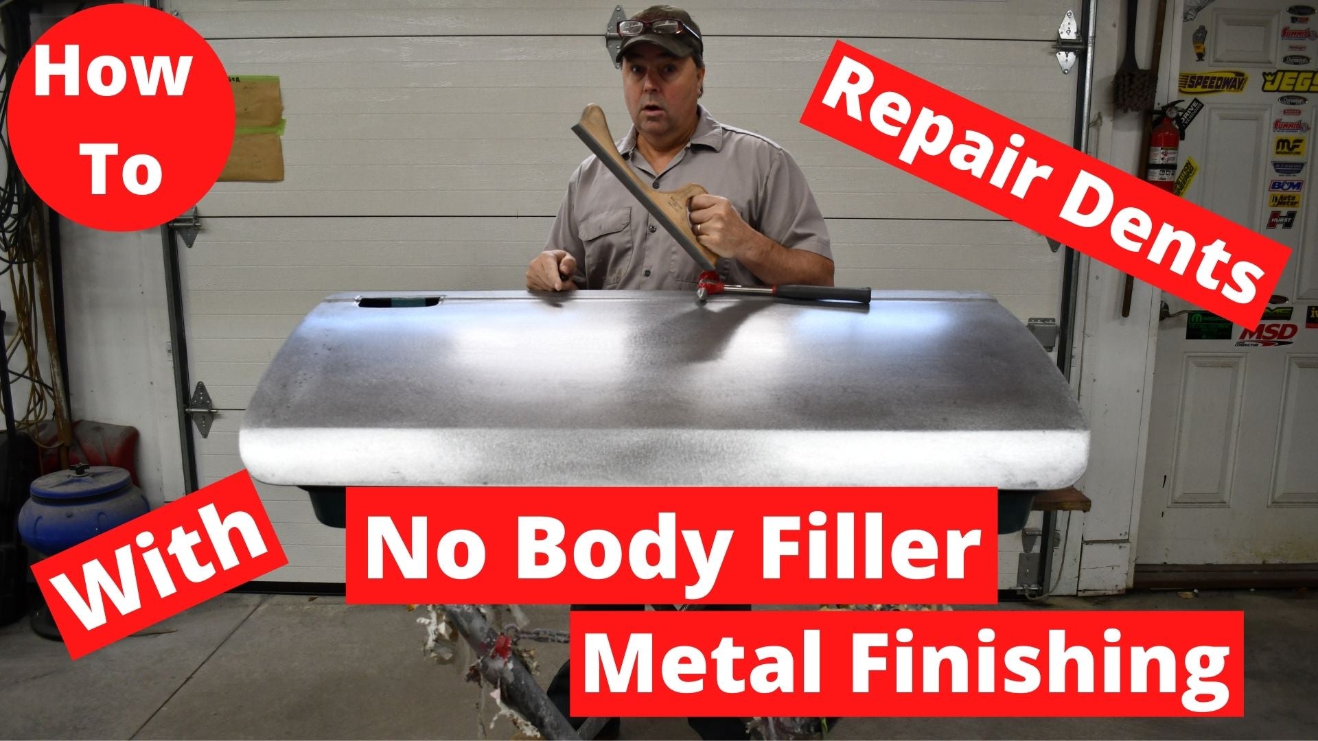 How To Auto Body Metal Finishing. Repair dents without Filler (Bondo)