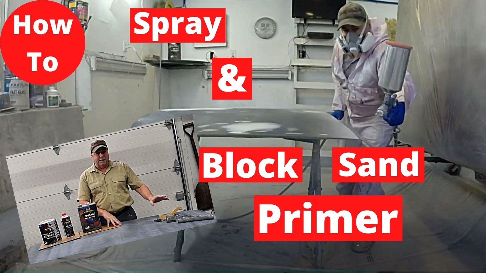 Spray High Build Primer & Block Sand with Guide VTwins to V8s