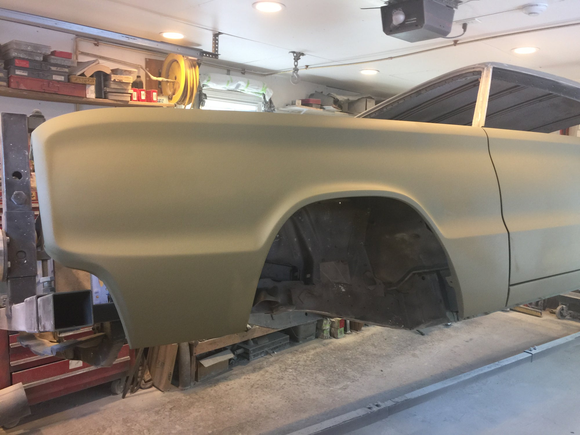 67 Charger Fenders Done!  Roof Next!