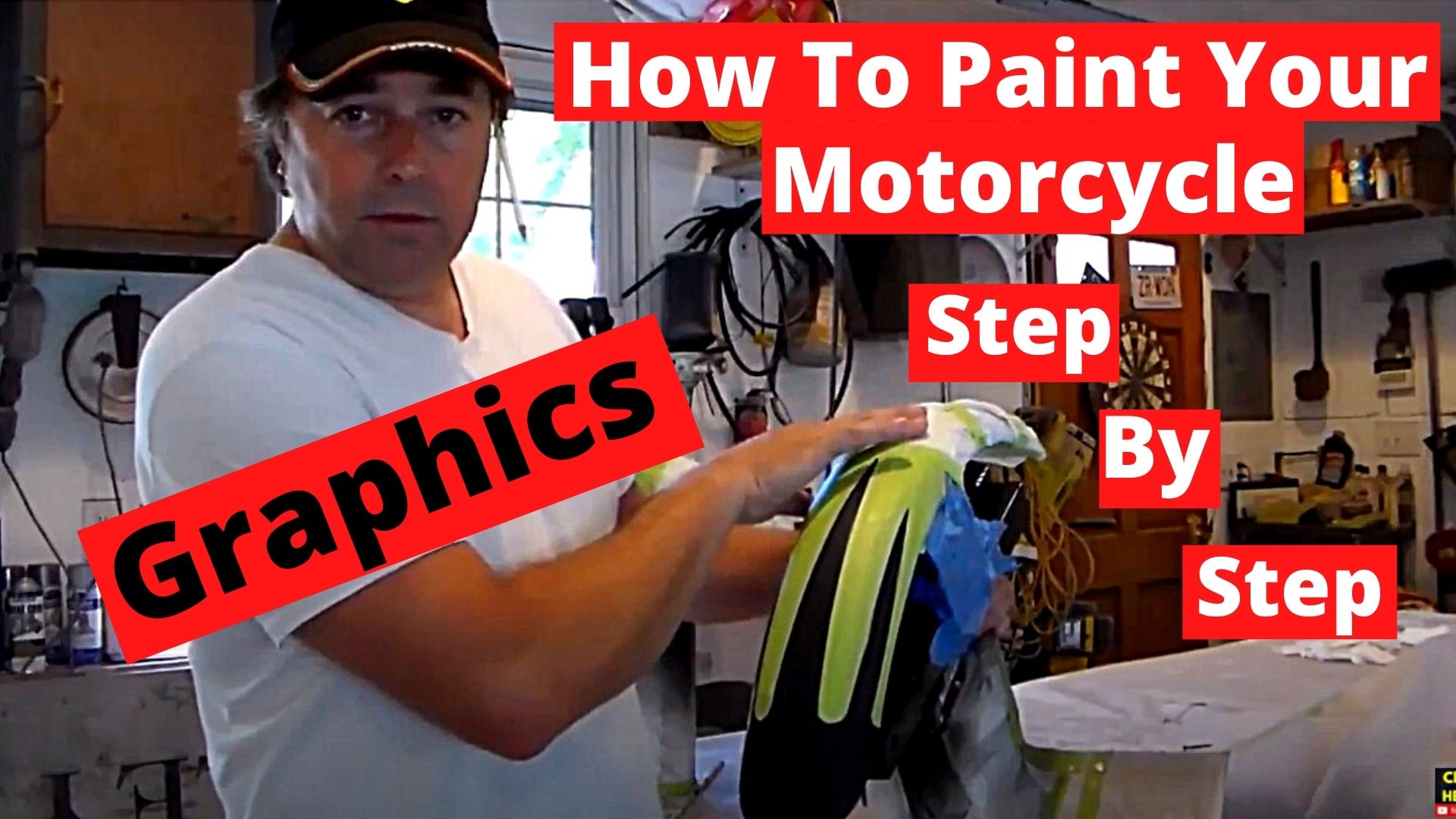 How To Paint Your Motorcycle Step By Step Part 6 Graphics