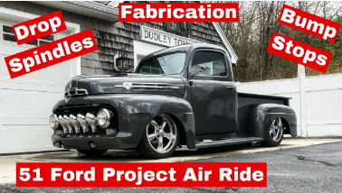51 Ford Project Air Ride Drop Spindles and more