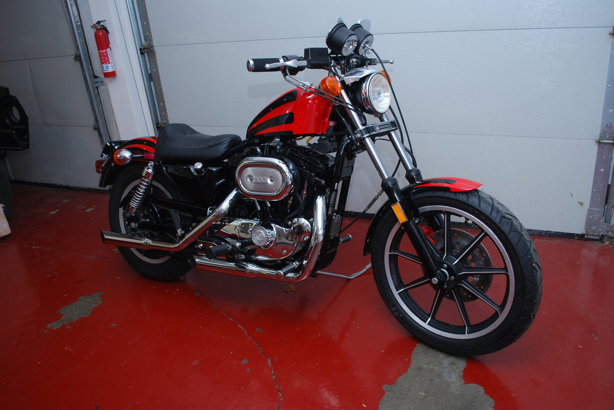 Harley Davidson Sportster 1100 Red &amp; Black Custom Scallop Paint