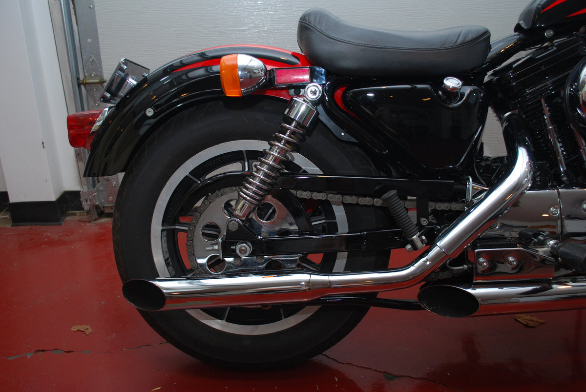 Harley Davidson Sportster 1100 Red &amp; Black Custom Scallop Paint