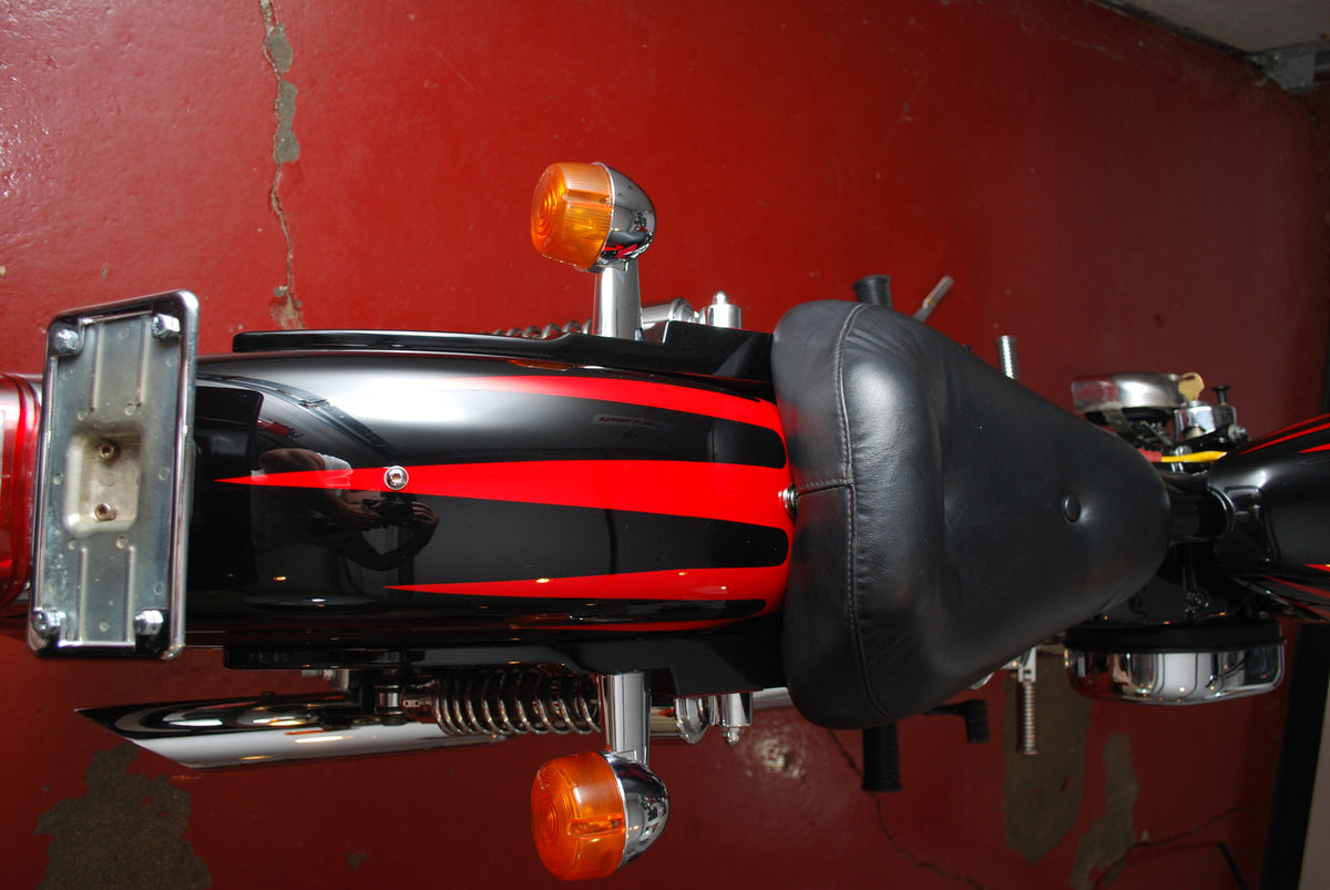 Harley Davidson Sportster 1100 Red &amp; Black Custom Scallop Paint