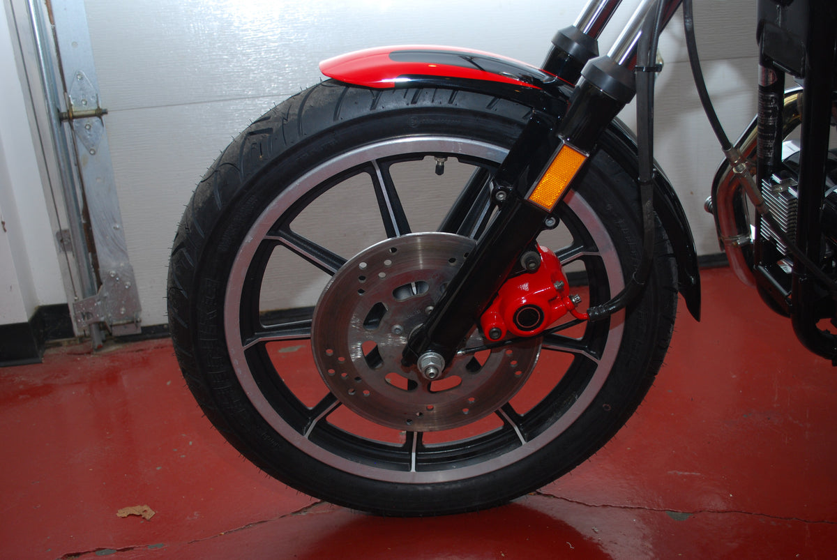 Harley Davidson Sportster 1100 Red &amp; Black Custom Scallop Paint