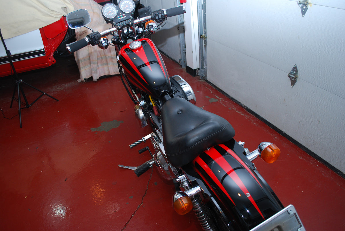 Harley Davidson Sportster 1100 Red &amp; Black Custom Scallop Paint