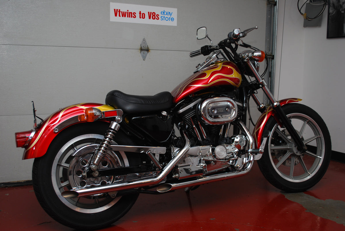 Harley Davidson Sportster 883 with 9K Miles Custom Flame Paint