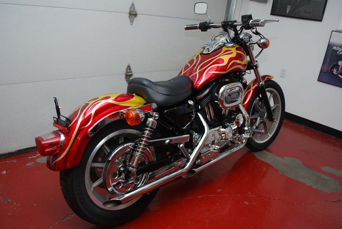 Harley Davidson Sportster 883 with 9K Miles Custom Flame Paint