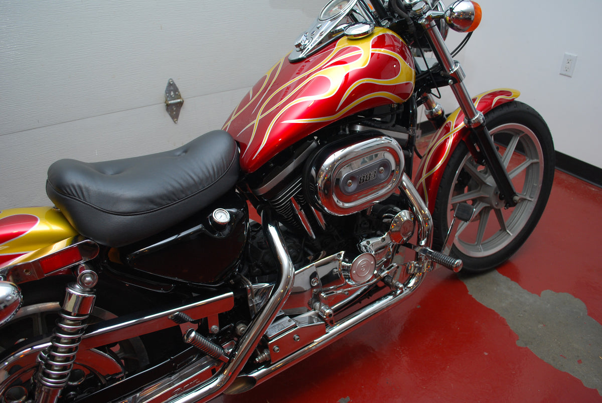 Harley Davidson Sportster 883 with 9K Miles Custom Flame Paint