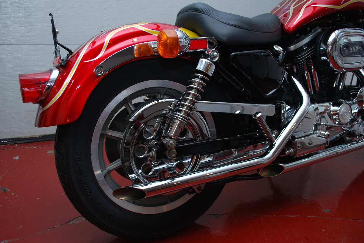 Harley Davidson Sportster 883 with 9K Miles Custom Flame Paint