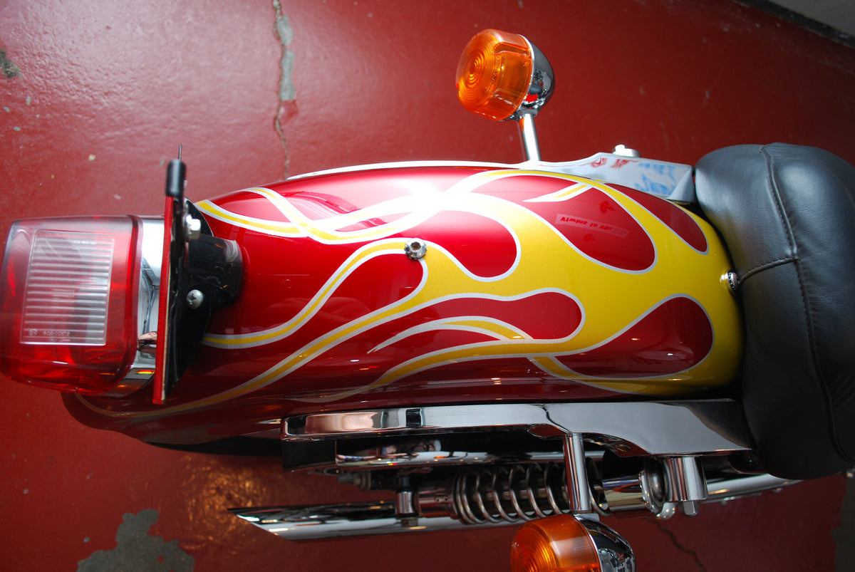 Harley Davidson Sportster 883 with 9K Miles Custom Flame Paint