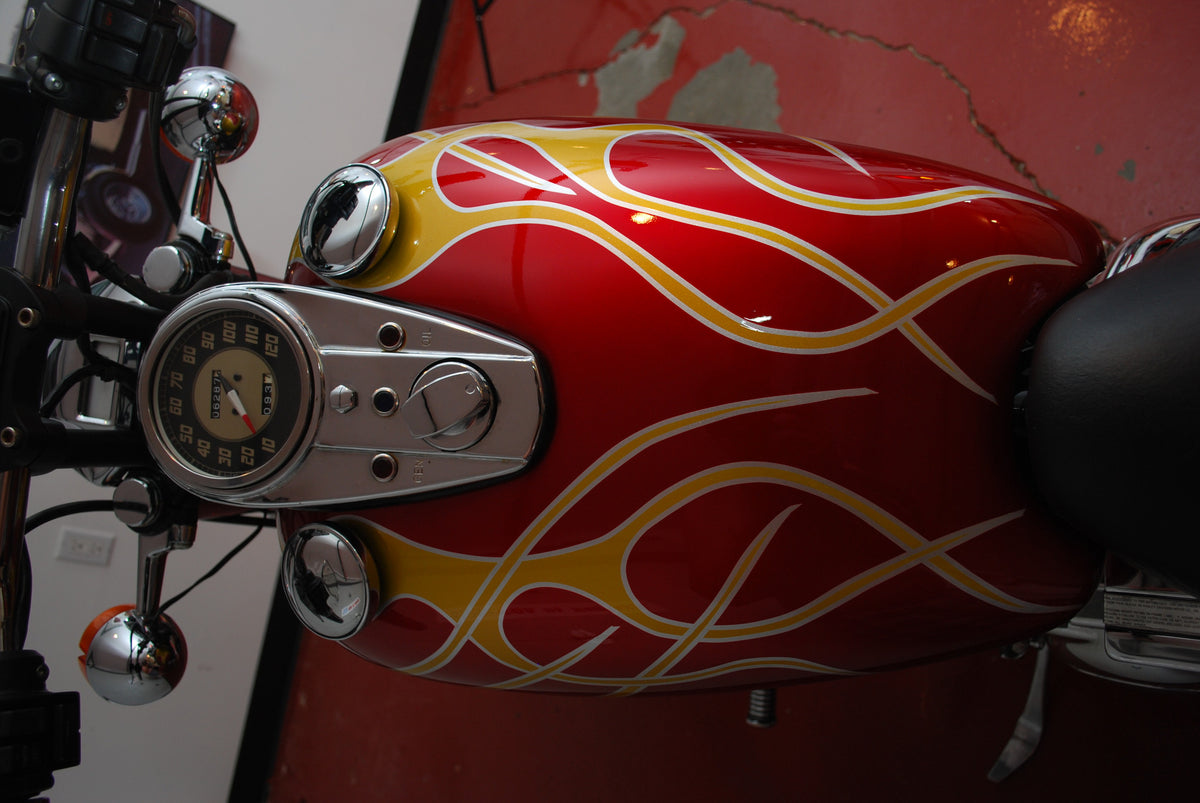 Harley Davidson Sportster 883 with 9K Miles Custom Flame Paint