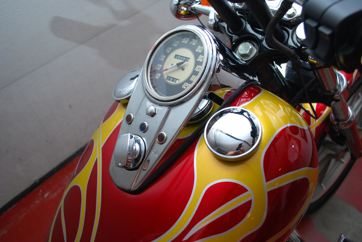 Harley Davidson Sportster 883 with 9K Miles Custom Flame Paint