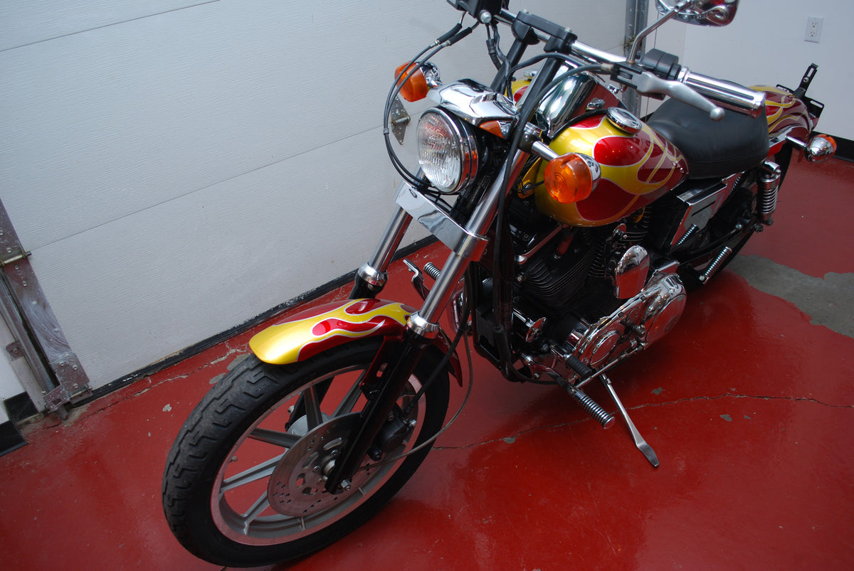 Harley Davidson Sportster 883 with 9K Miles Custom Flame Paint