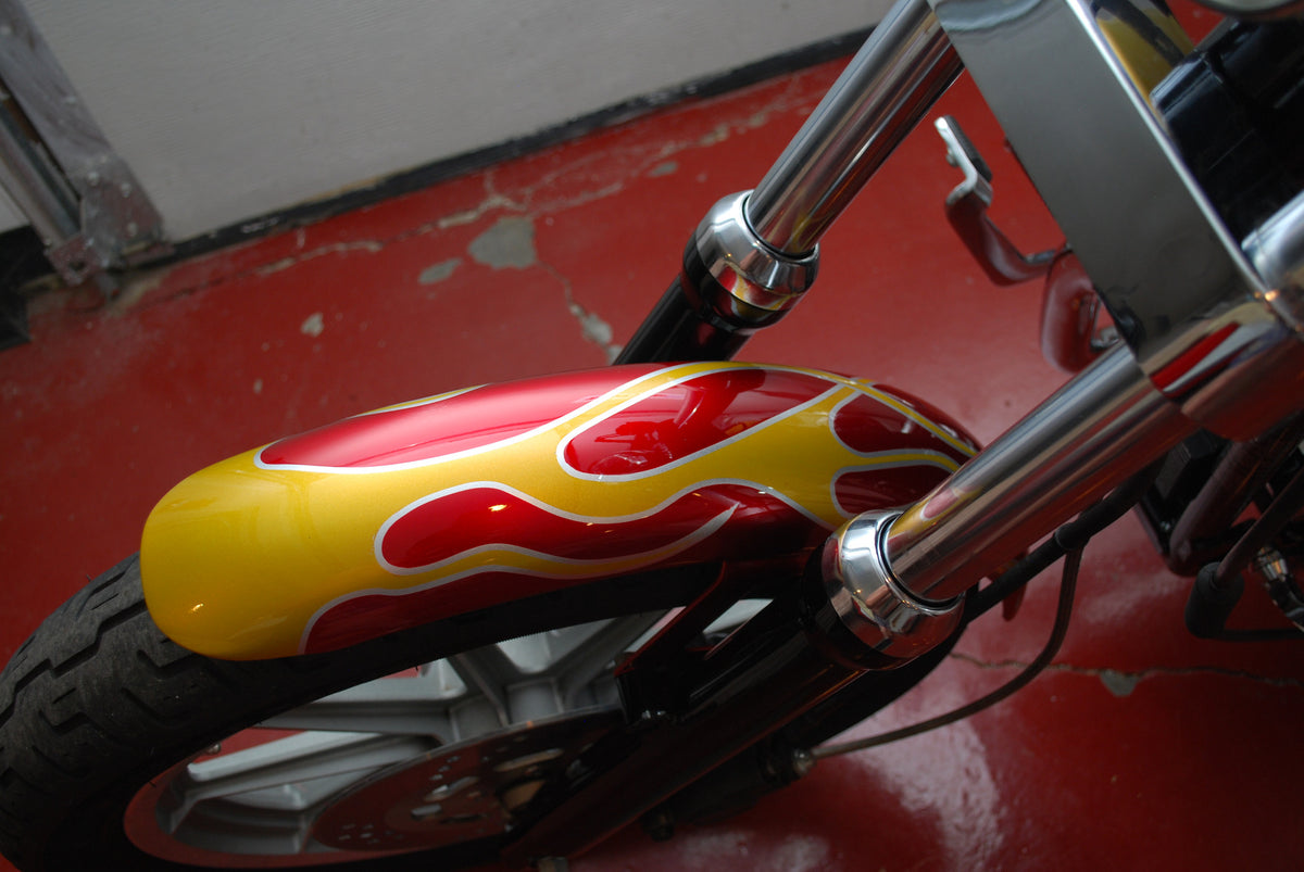 Harley Davidson Sportster 883 with 9K Miles Custom Flame Paint