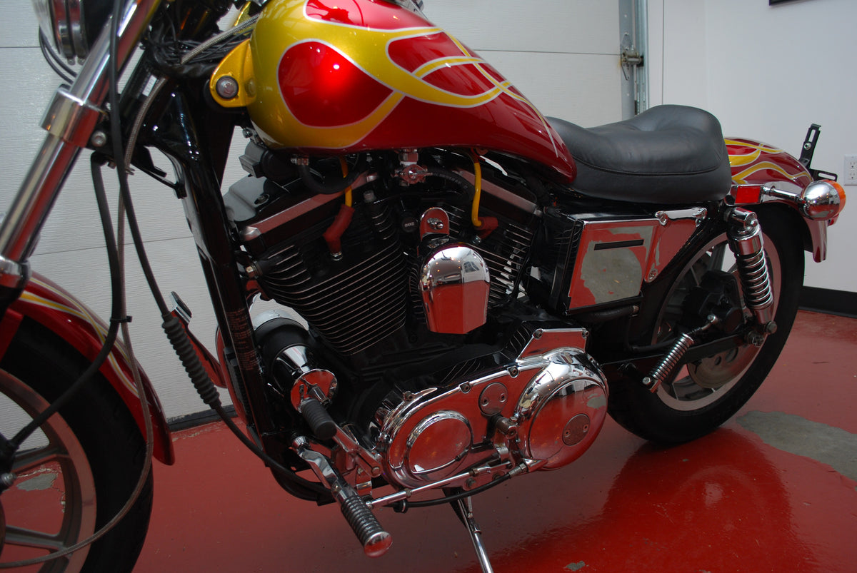 Harley Davidson Sportster 883 with 9K Miles Custom Flame Paint