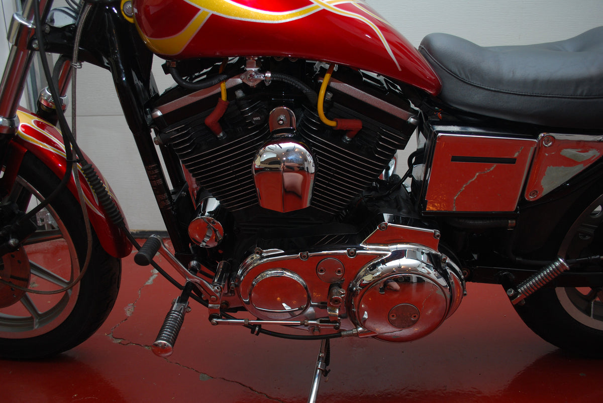 Harley Davidson Sportster 883 with 9K Miles Custom Flame Paint