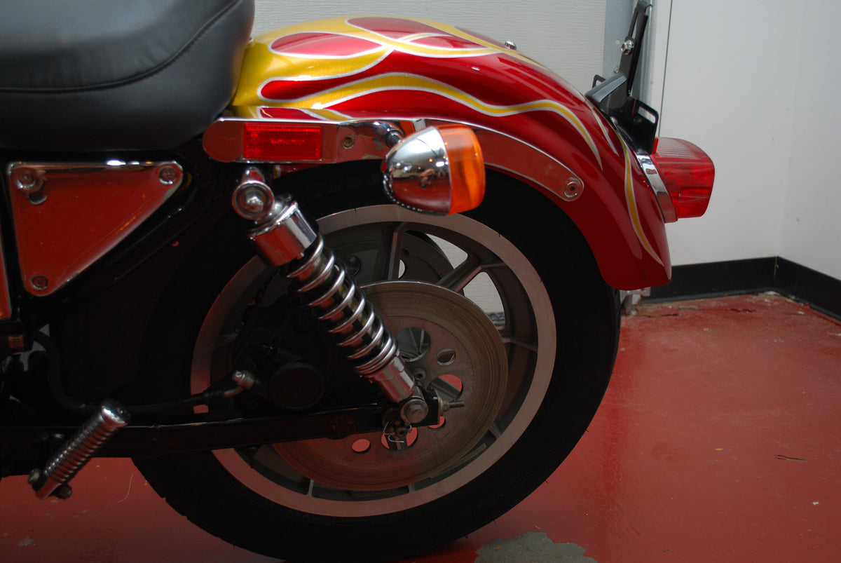 Harley Davidson Sportster 883 with 9K Miles Custom Flame Paint