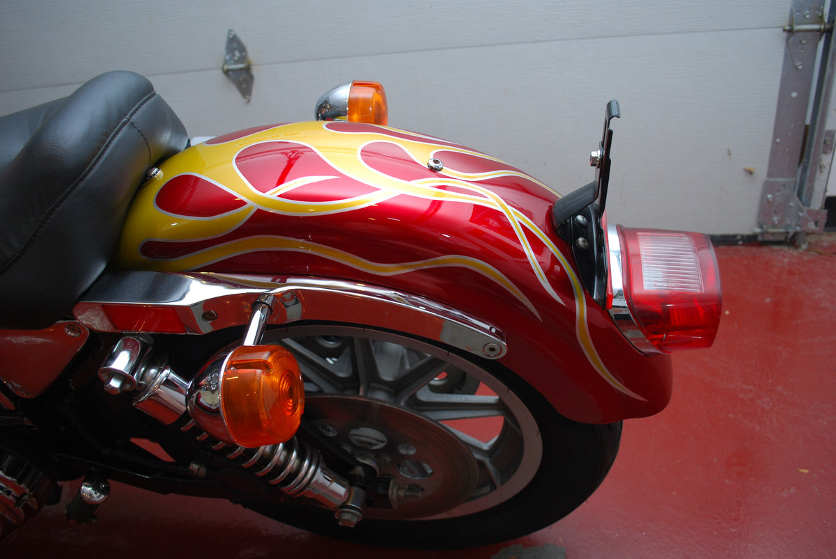 Harley Davidson Sportster 883 with 9K Miles Custom Flame Paint