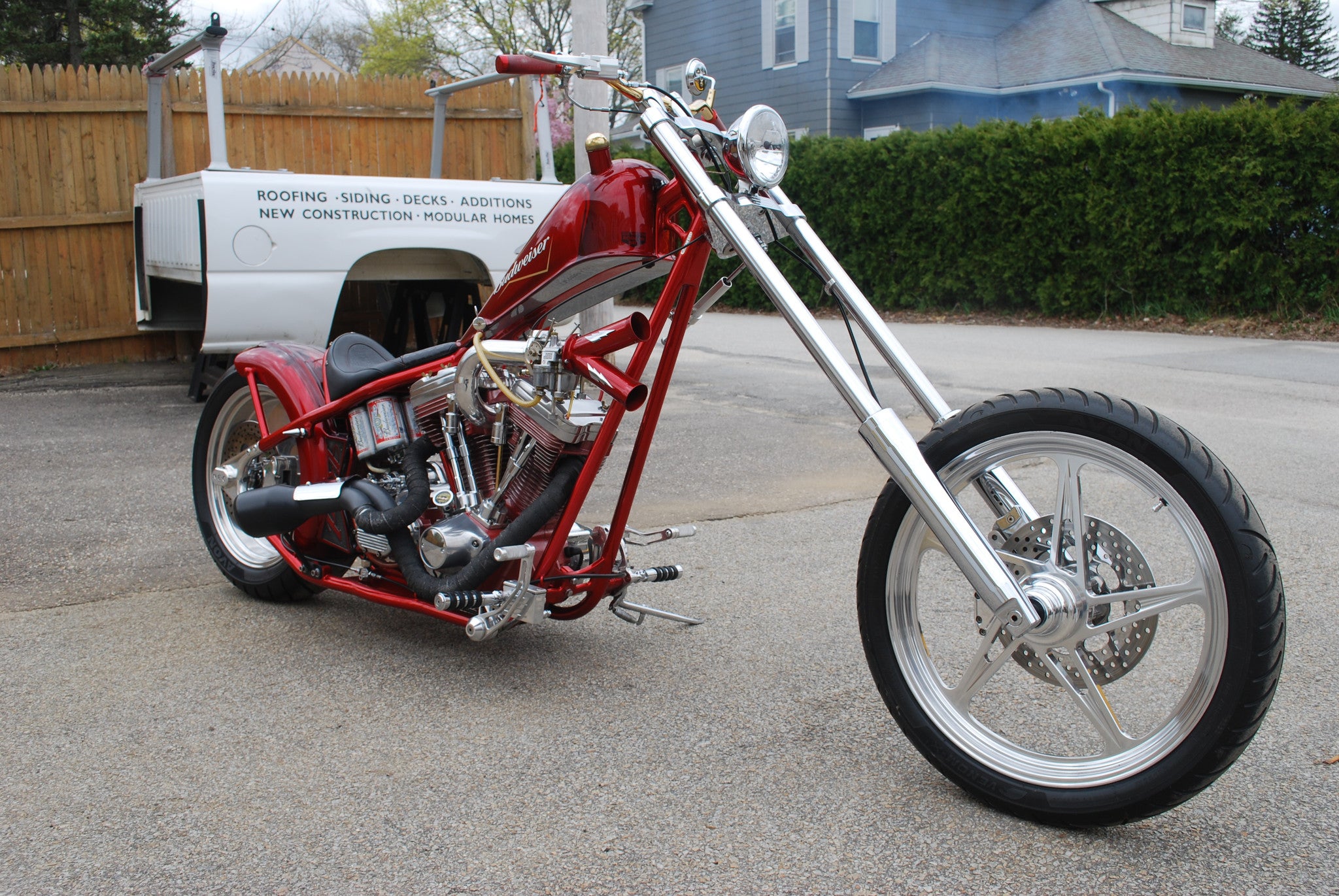 harley chopper motorcycle