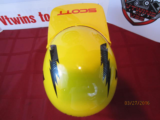 Vintage Helmet Painted as a Bob &quot;Hurricane&quot; Hannah Motocross Legend Tribute