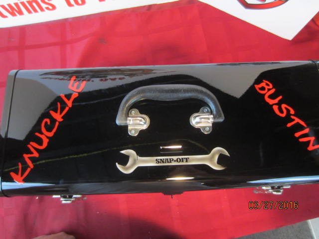 Custom Painted Craftsman Tool Box Air Brushed &quot;Gear Head&quot; one-off Original