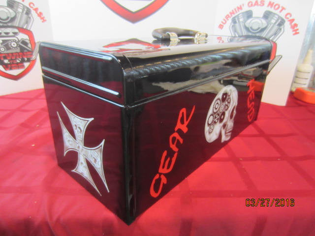Custom Painted Craftsman Tool Box Air Brushed &quot;Gear Head&quot; one-off Original