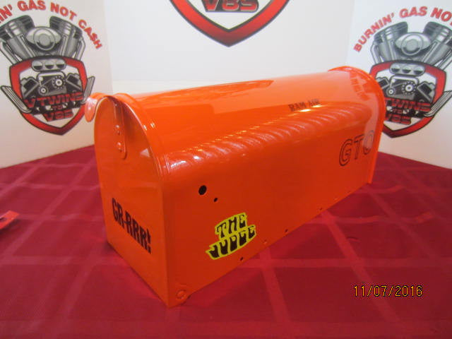 Custom Painted &amp; Air Brushed GTO &quot;The Judge&quot; Mailbox Carousel Red &quot;Ram Air&quot;