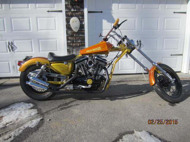 Harley Davidson Custom Sportster Digger Style Chopper Custom Painted Show Bike