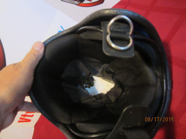 Vintage LSI Blue Metalflake Helmet Sparkle Flake Old School Custom Silver Leaf