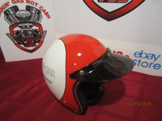 Vintage Custom Painted Helmet Feauturing SO-Cal Speedster Logo Red/White/Black