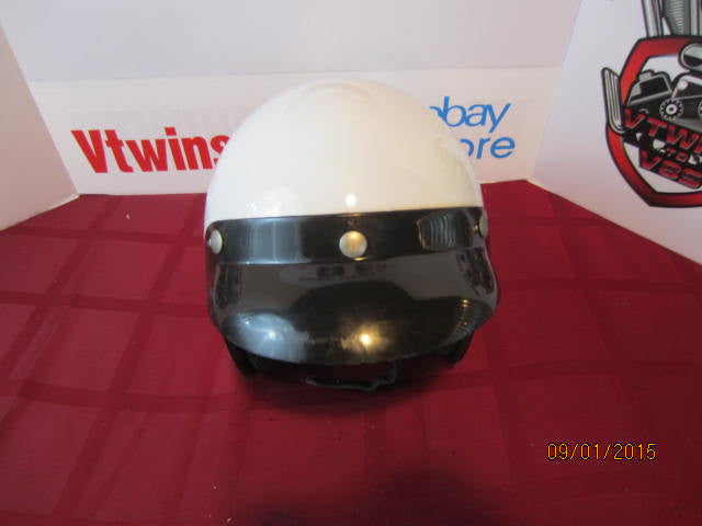 Vintage Custom Painted Helmet Feauturing Clay Smith Cams &amp; Moon Eyes Logo