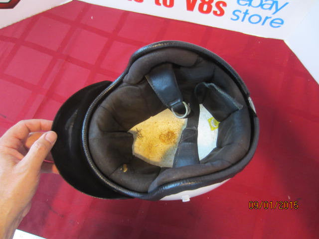 Vintage Custom Painted Helmet Feauturing Clay Smith Cams &amp; Moon Eyes Logo