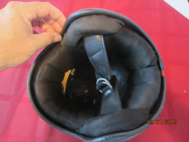 Vintage Orange Metalflake Helmet Old School Custom Gold Leaf Flames Hand Stripe