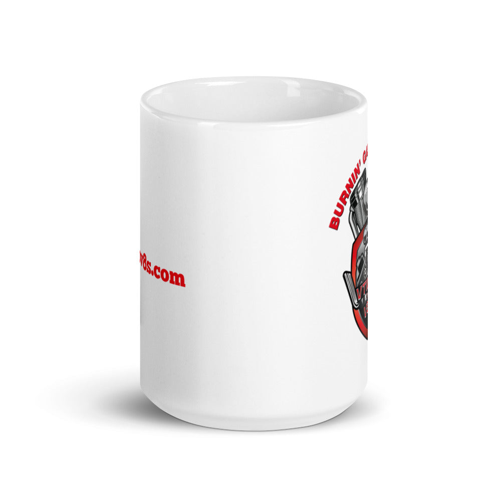 White glossy mug